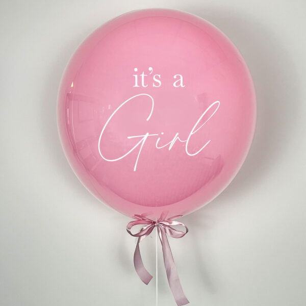 XL Ballon - Hochglanz "It's a girl"