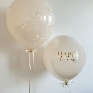 2er Set - XL Ballon mit Maschen - Geburtstag