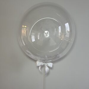 XL Ballon - Transparent mit Federn - JGA
