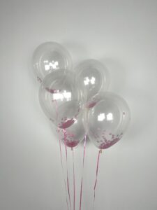 XL Ballon Set Boy / Girl Konfetti – Bild 3