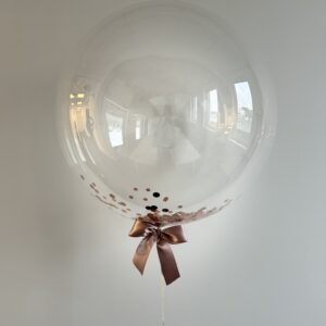 XL Ballon- Transparent mit Konfetti -Muttertag