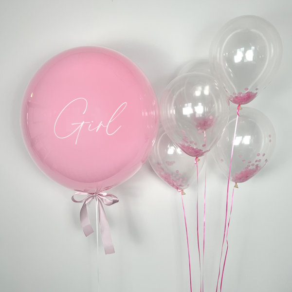 XL Ballon Set Boy / Girl Konfetti