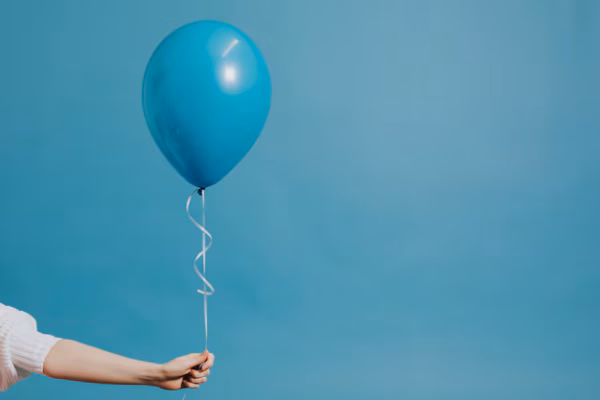 Einzelballon mit Helium