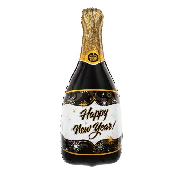 Folienballon Sektflasche Happy New Year