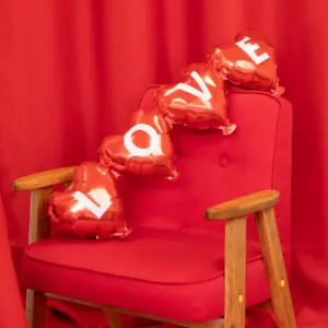Ballongirlande Herzen "Love" – Bild 2