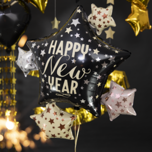 Folienballon Stern Happy New Year – Bild 2